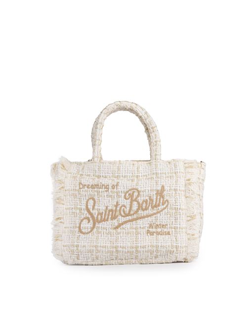 Borsa Colette Classic Tweed White Mc2 Saint Barth | COLETTE CLASSIC00242G TWEED 10OR EMB